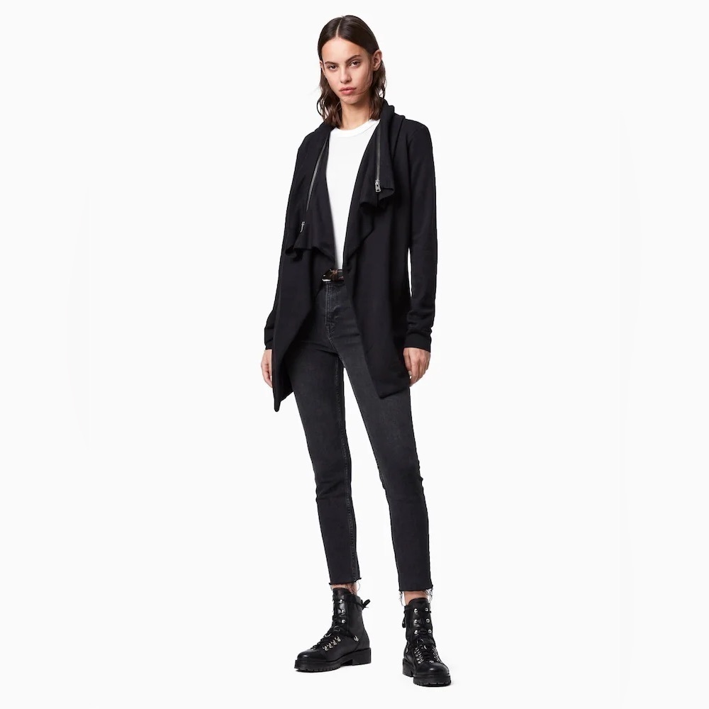 ALL SAINTS | dahlia waterfall cardigan | size small